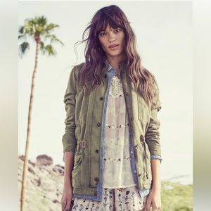 Hinge Drapey Military Jacket, size medium